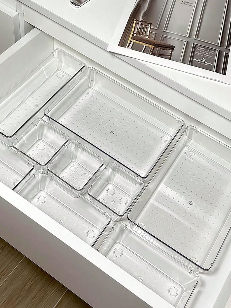 Transparent Cutlery Tray