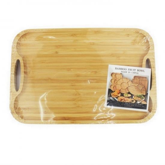 Pure Bamboo Tray with Handles