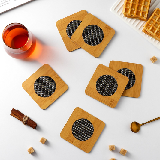 Wooden Tea Coaster Pack of 6
