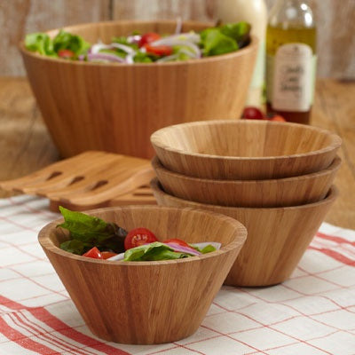 Handcrafted Bamboo Wood Bowls